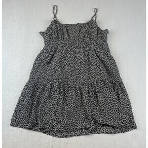 Madewell Amber Cami Sophia Womens Sz 12 Mini Dress Print Black White Floral